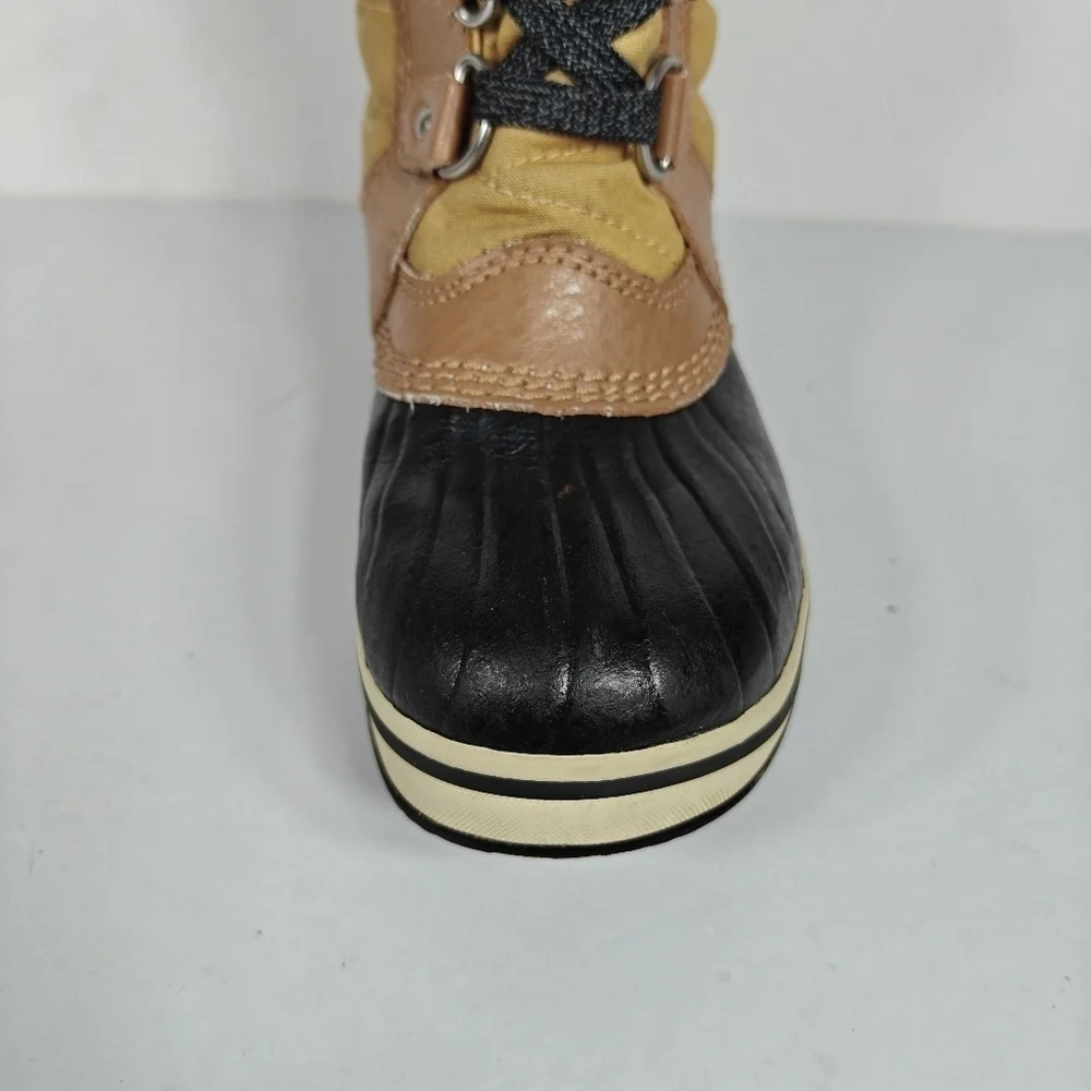 Sorel Kids Tofino II Boot Insulated Brown/Black Leather Waterproof Boots Size 1